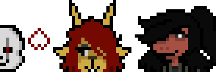 [6c26bc] Some "revamped" lightworld sprites for Zkul Skellington the Skeleton, Bianca Icicle the Gazelle, and Silvia Dracor the Dragon for the Darkness Routes of my "Deltarune: Darkness" world