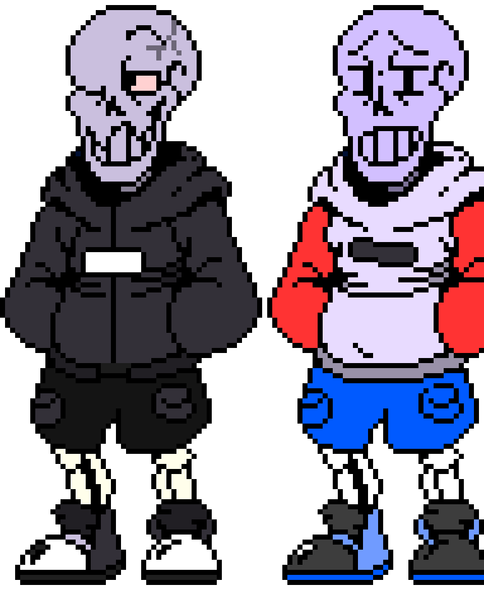 [8597b0] Negaswap Papyrus & Negaswapfell Papyrus -cleetus. (LS!Cleetus)