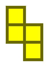 [daf9be] Flipped Z Tetris Block