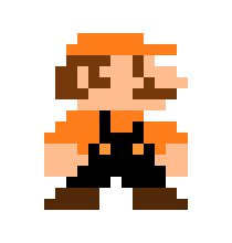 [0476c6] Orange Mario (Nicklas) Sprite