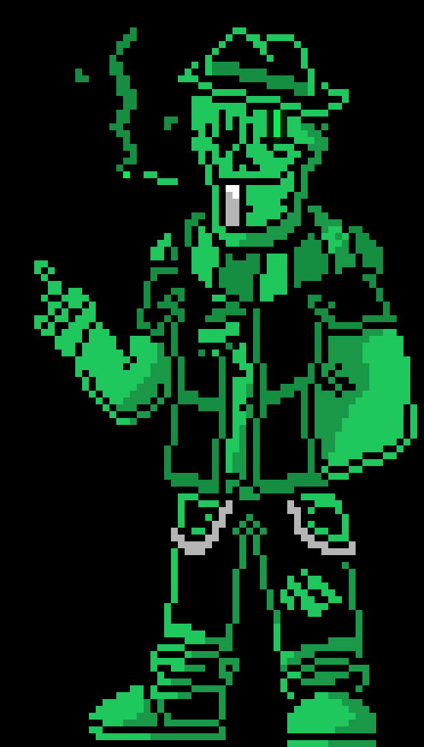 [11a9d7] -puts his fedora back on- When I mean ima help ya....I mean this -throws him into a emerald zone (one of his attacks)- -Emerald and Society (Deteriorate)