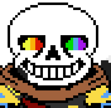 [a82578] *red slash as sans dodges pink strings* *blue bones surround him and a green frying pan come to crush him*ComicSanz