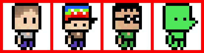 [bedba6] NO HOMO characters