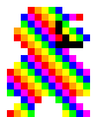 [b40407] Rainbow Mario (Mario Galaxy(8-bit))