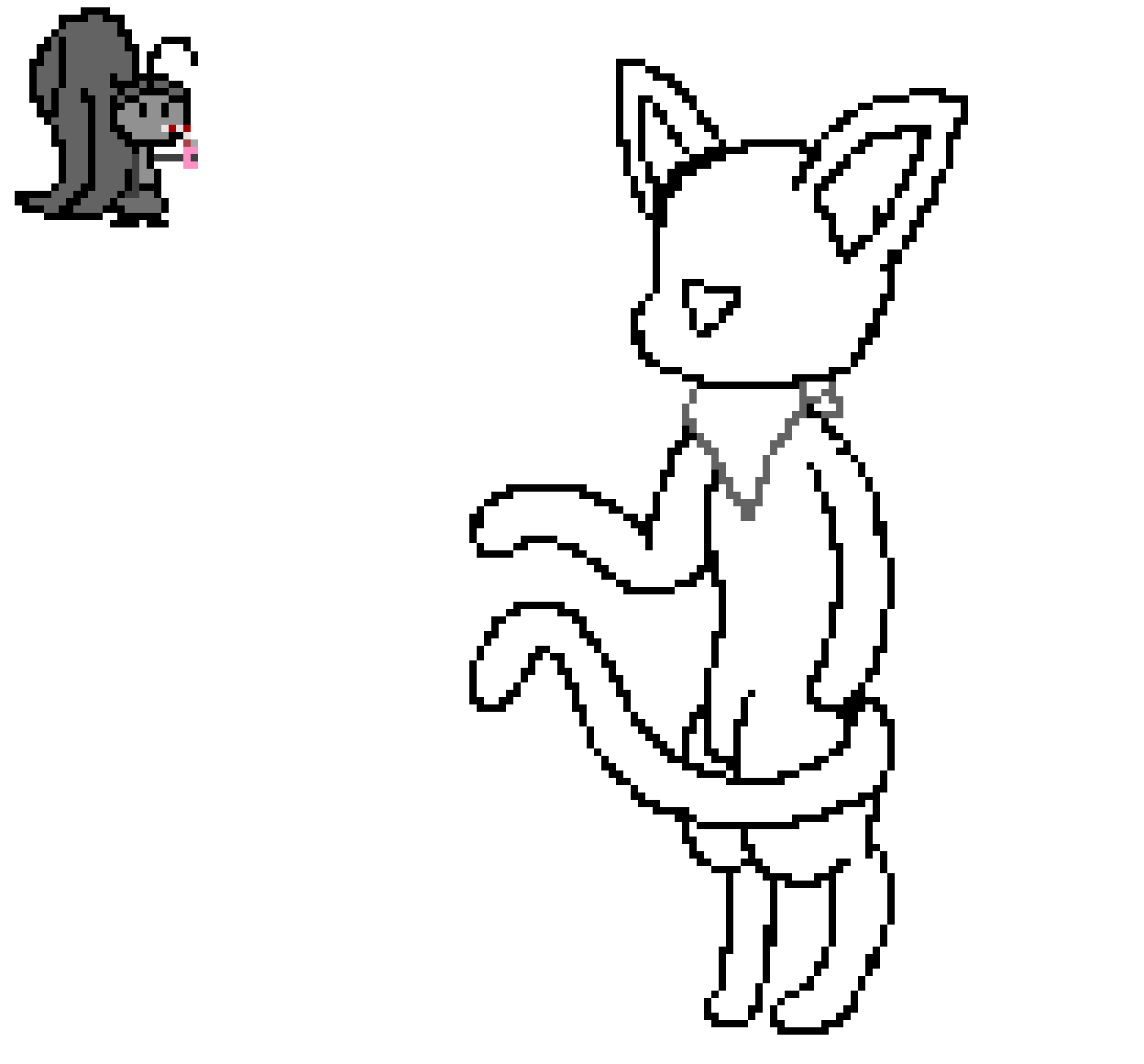 [f7c573] ok peaches, i finished the outline of it.. you dont need to entirely change the description, but when you are leave, my name in it so people know i made the outline of it (go ahead and remove my character on the canvas tho) -mawile 