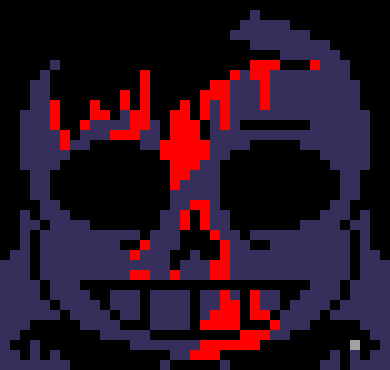 [7ce906] *(He'd sit on the ground.) -HorrorTale Sans