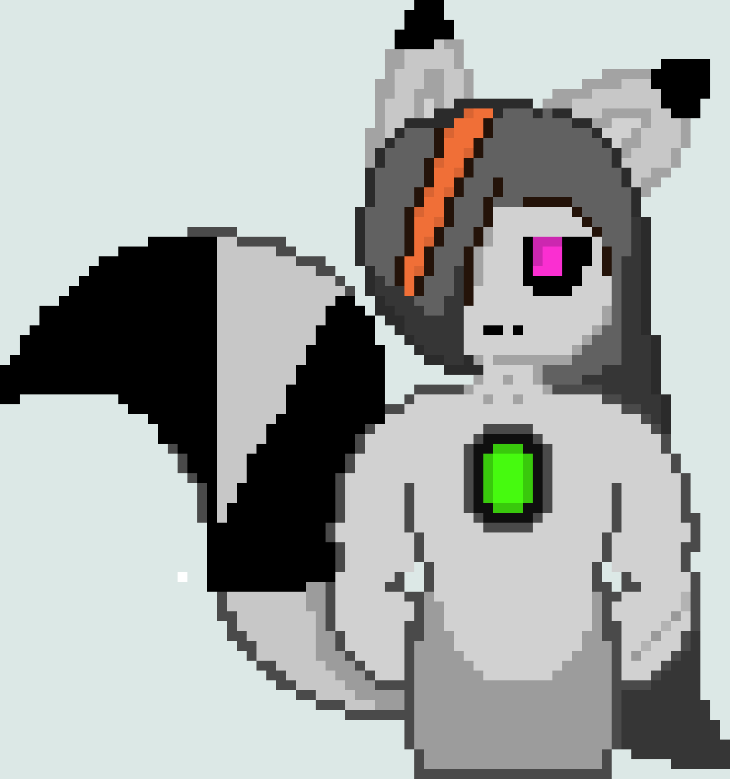 [a8c3d4] just...go away.... *Puts bang back and sits on a rock* -Glitch Dreemurr