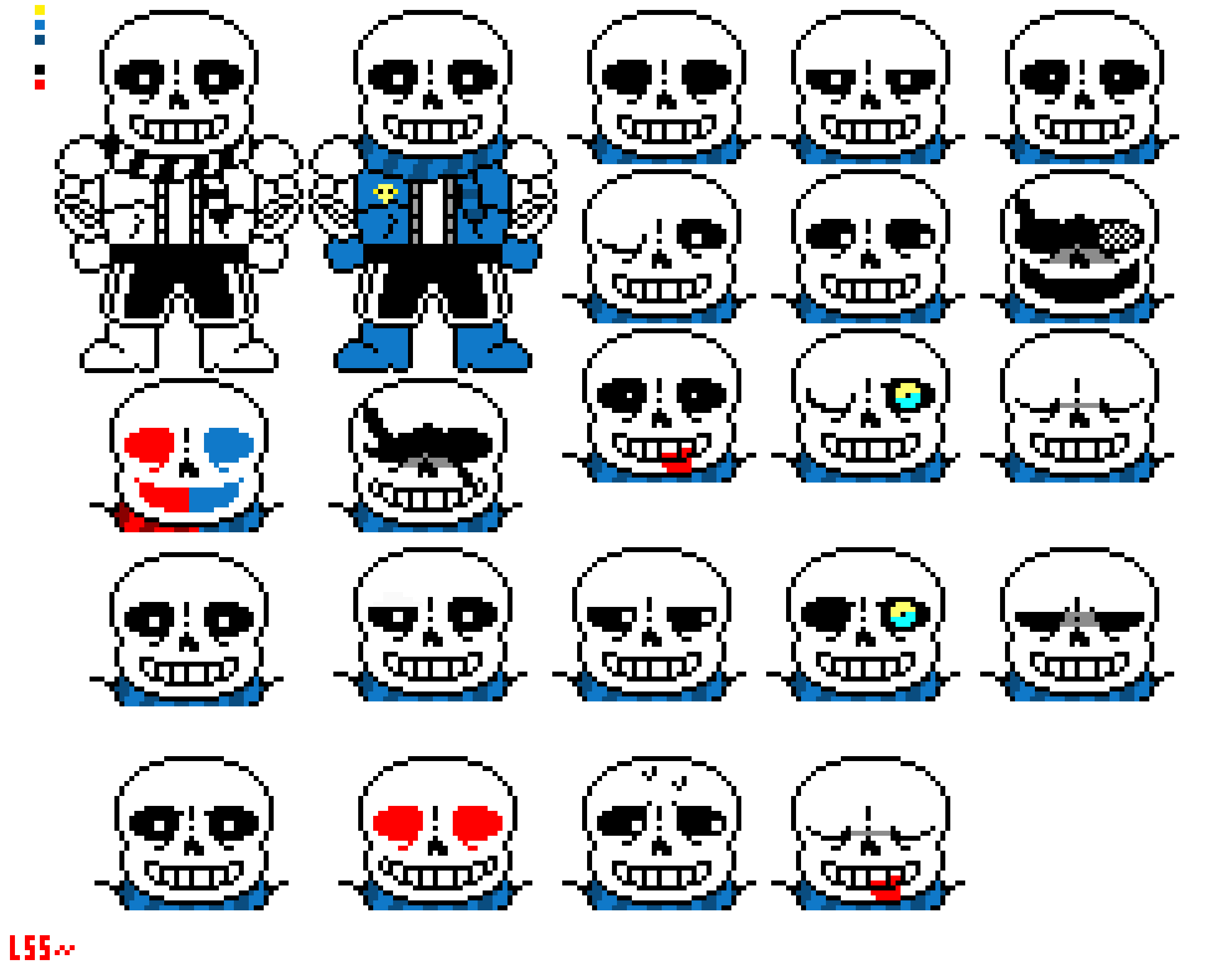 [23f21e] LLS!InvertedFate OFFICIAL Spritesheet - *sans.