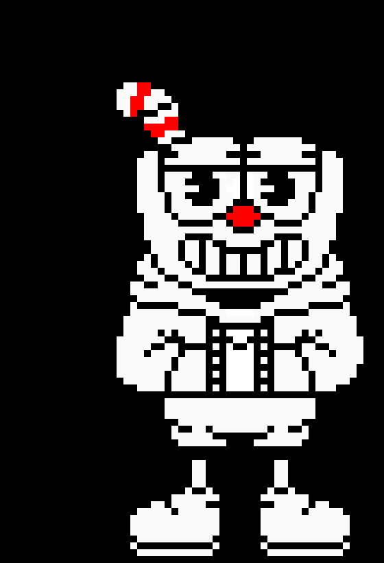 [c7d8ca] IndieTale (Cuphead Battle Sprite) remake by Underpixel and uncolored (v.2)