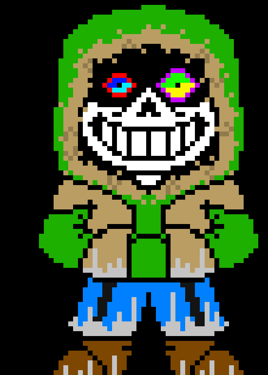 [be2951] Dust creator Sans-alot* as saying this dust creator pulls out a knife with dust on it*