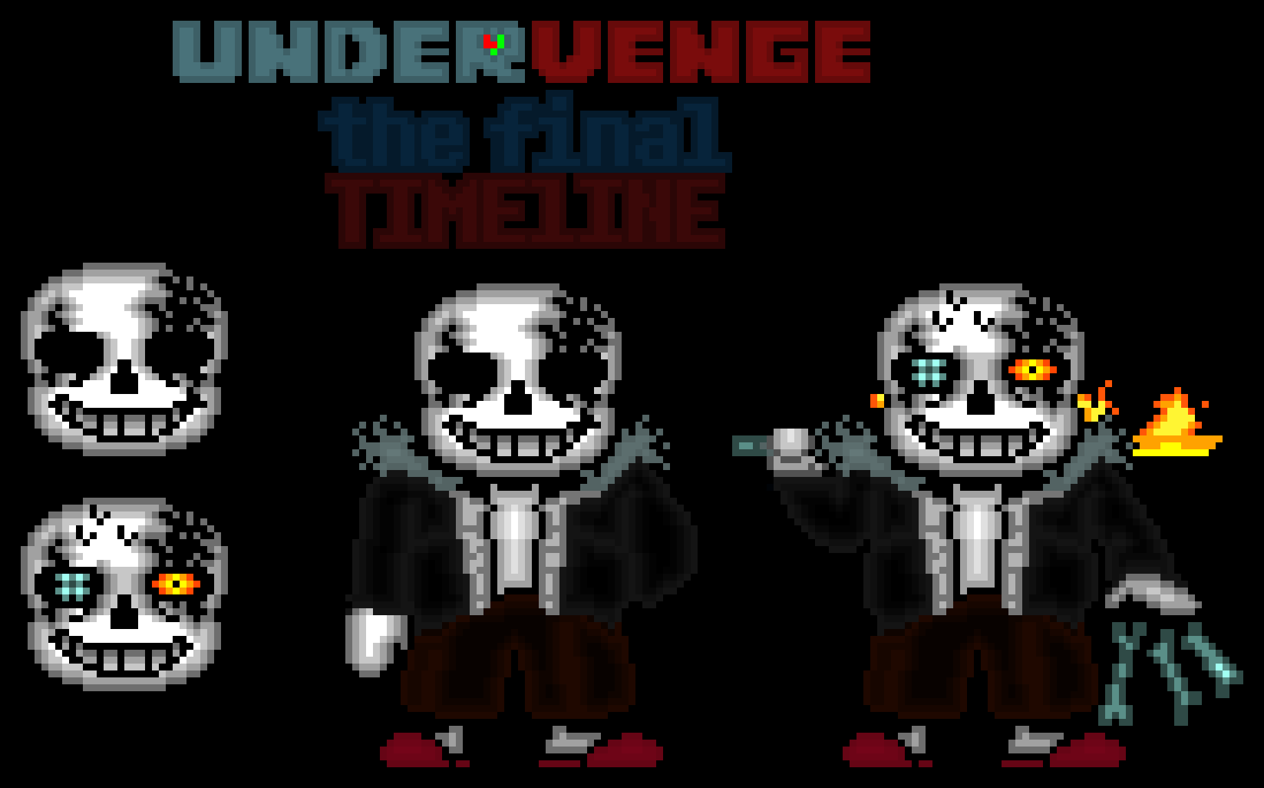 [670d58] UNDERVENGE: the final TIMELINE Sans Sprite Sheet
