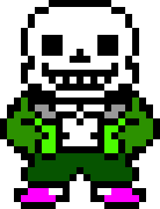 [4185a4] Wild!Sans overworld sprite.