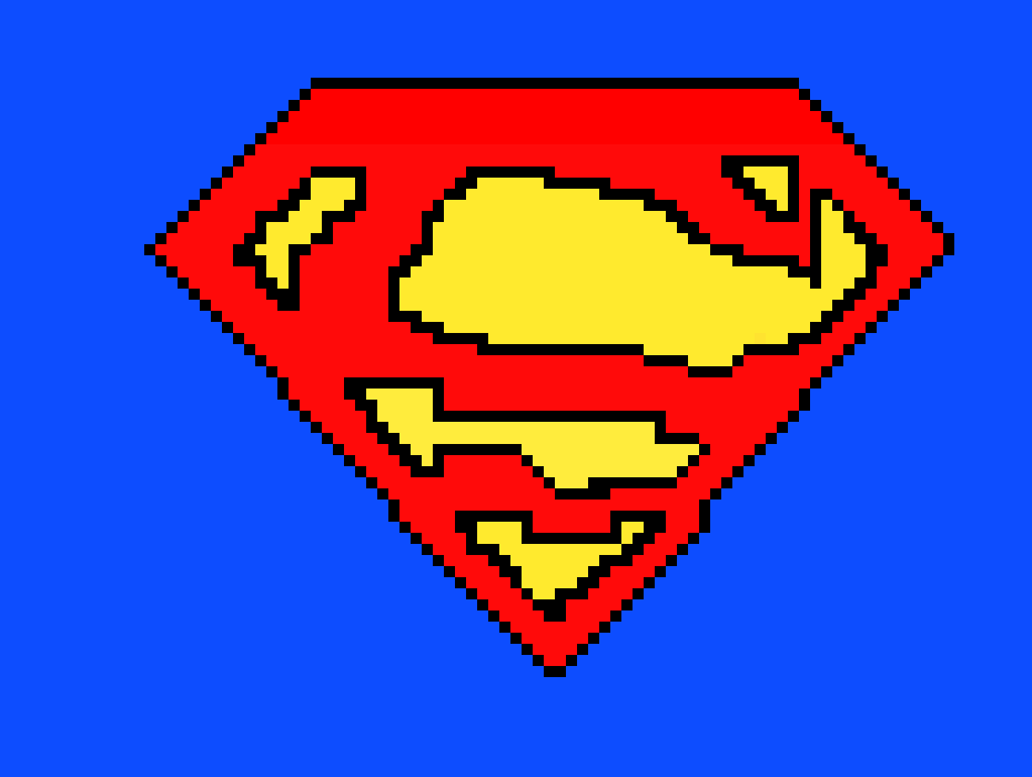 [9664c4] Super Man Logo Art