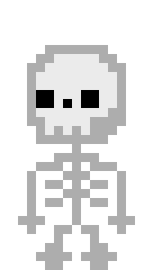 [280a04] *a small skeleton sprouted out of the ground and looked at heart...and offered him a cookie* {???}