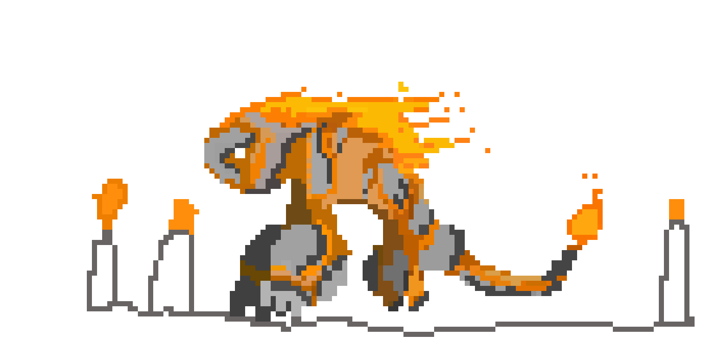 [0bac5b] fire monster completed