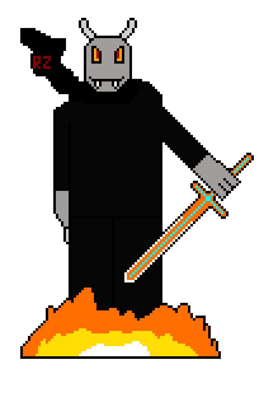 [02a68b] *switches back to orange fire* haha......it died before it teleported away......blood demon type aswell.......bit obvious but that is a distinctive feature-Anshul (Deadtale)