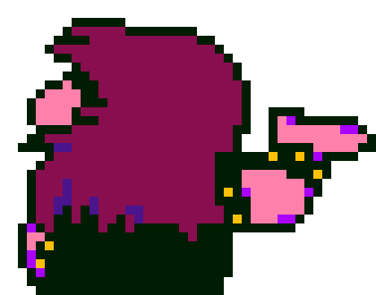 [4076f0] N-no. Why would I be scared??? -susie (darkworld outfit) (Cleetus