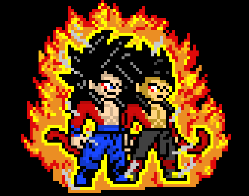 [9664c4] Crimson Ssj4 Son Fon and Zabieru