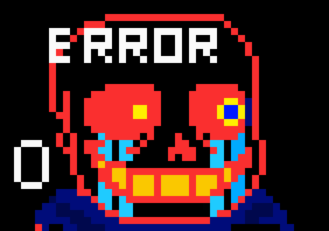 [77c77a] error sans: can someone make me dust horror sans btw im not the original error sans