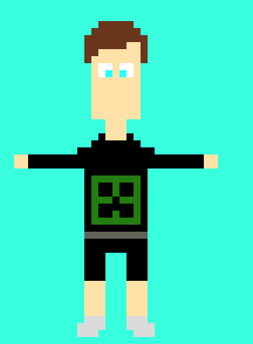 [9664c4] Boy with creeper shirt