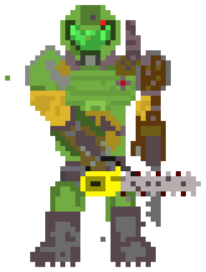 [e1ef7f] DOOM SLAYER(with chainsaw