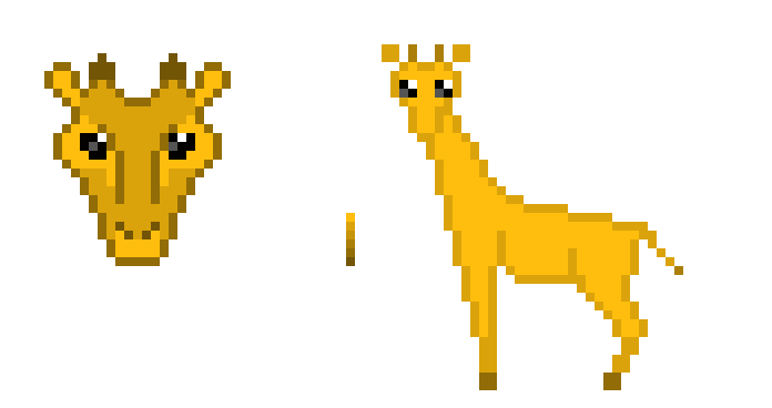 [9664c4] giraffes for cross-stitch