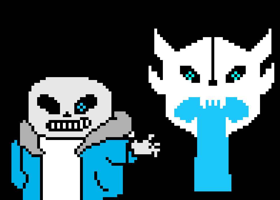 [9664c4] gaster blaster and sans