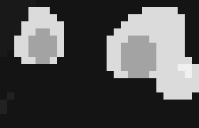 [a34ade] "..?" [They catch a bag of chips, not knowing how to eat it, they just stuff the entire bag into their mouth] "Dish is gud"