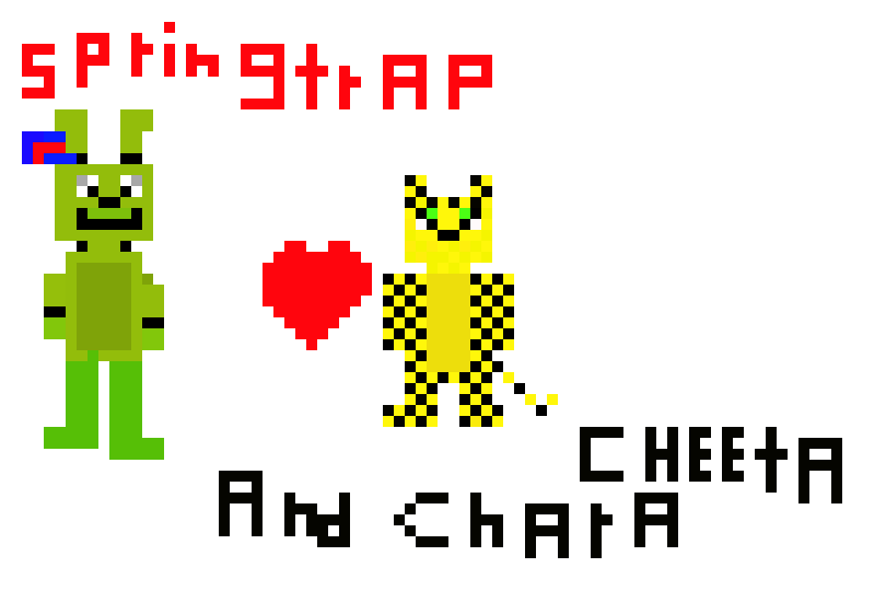 [9664c4] Chara cheetah and springtrap