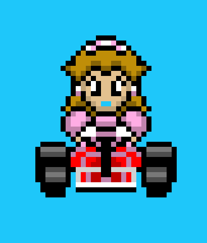 [9664c4] peach mario kart