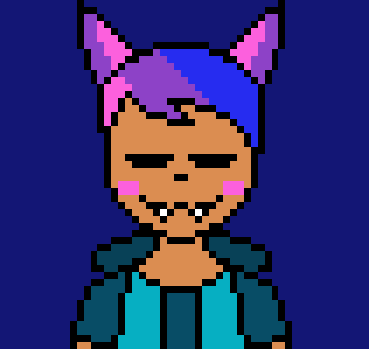 [4fbda4] mmm...i like that*starts giving her head pats*-Evan