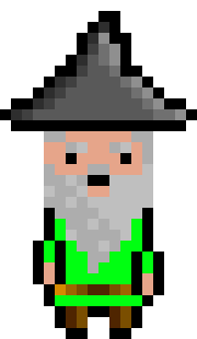 [bb0007] Pixel Wizard Lime Idle AniF3