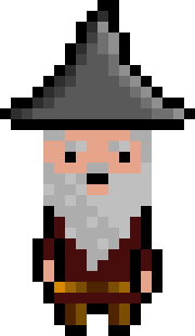 [bb0007] Pixel Wizard Brown Idle AniF4