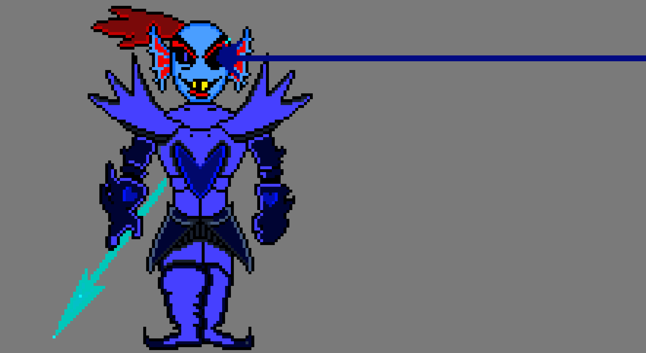 [bd6c90] Undertale Undyne The Undying (colored)