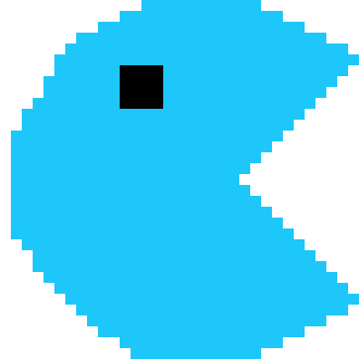 [92f341] Blue Pac-man