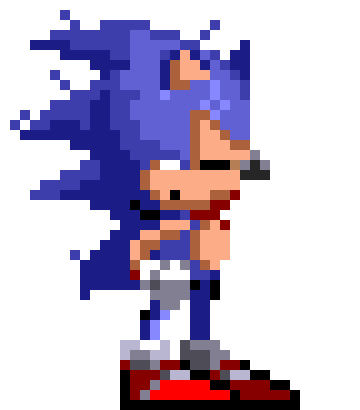 [ed51e1] Sonic 1 remake closed eyes sideways