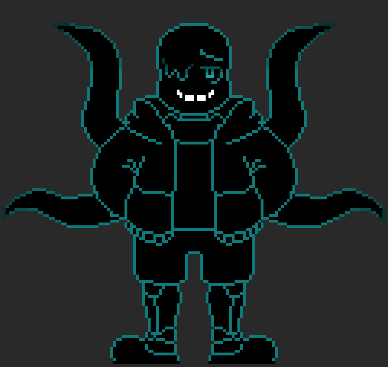 [45a4d0] Nightmare Sans [Redrawn by Boarderline263, drawn by unknown artist]