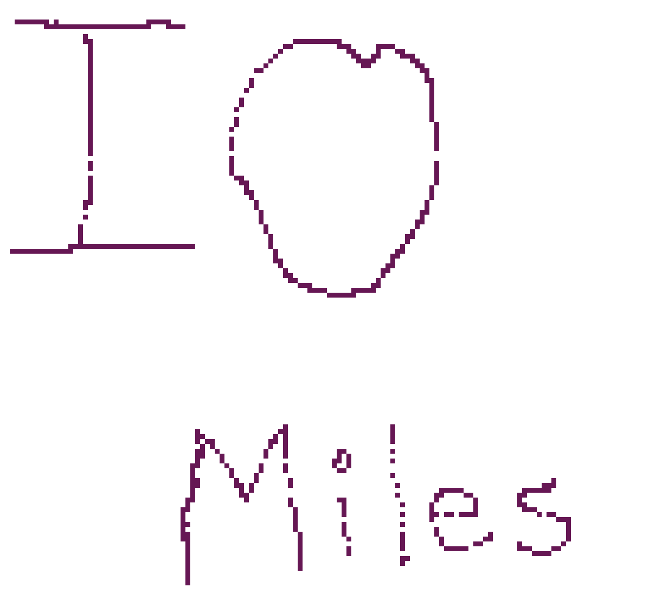 [2b6c6d] i love miles