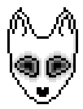 [9664c4] white fox mask