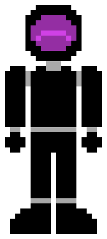 [25d002] *He silently walks ahead* Yeah. Just a joke. *He wipes off frost from his visor* 