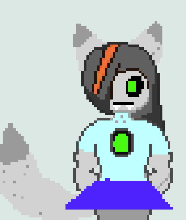 [d8d976] My Halloween costume! I'm a Robo wolf! (Idk help me) -Glitch