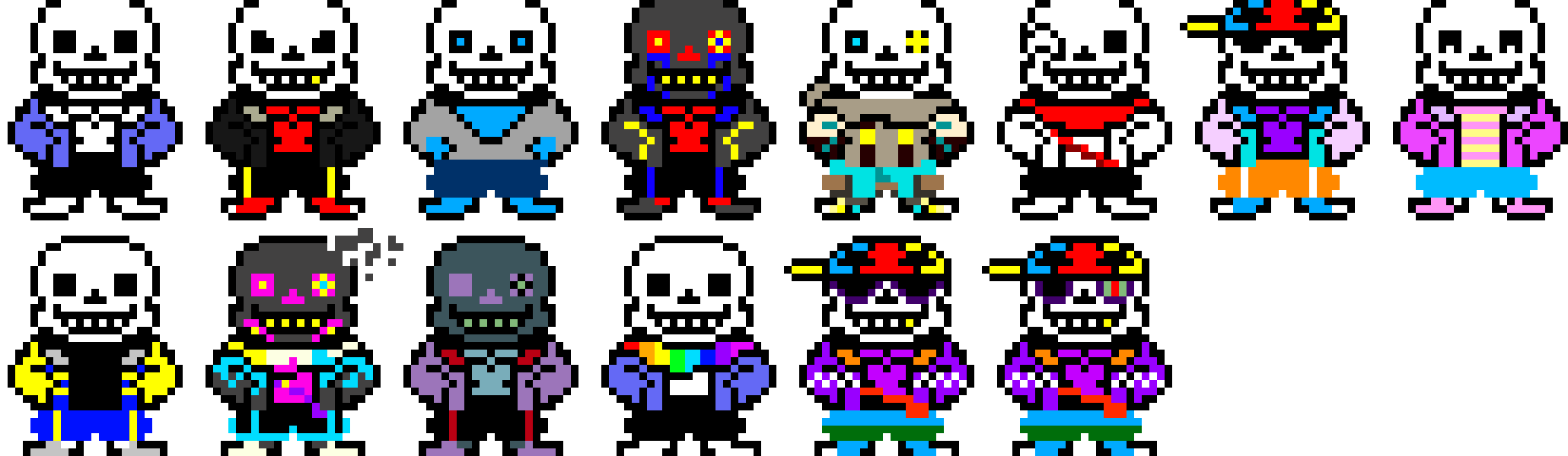 [95be89] Sans AU Sprites