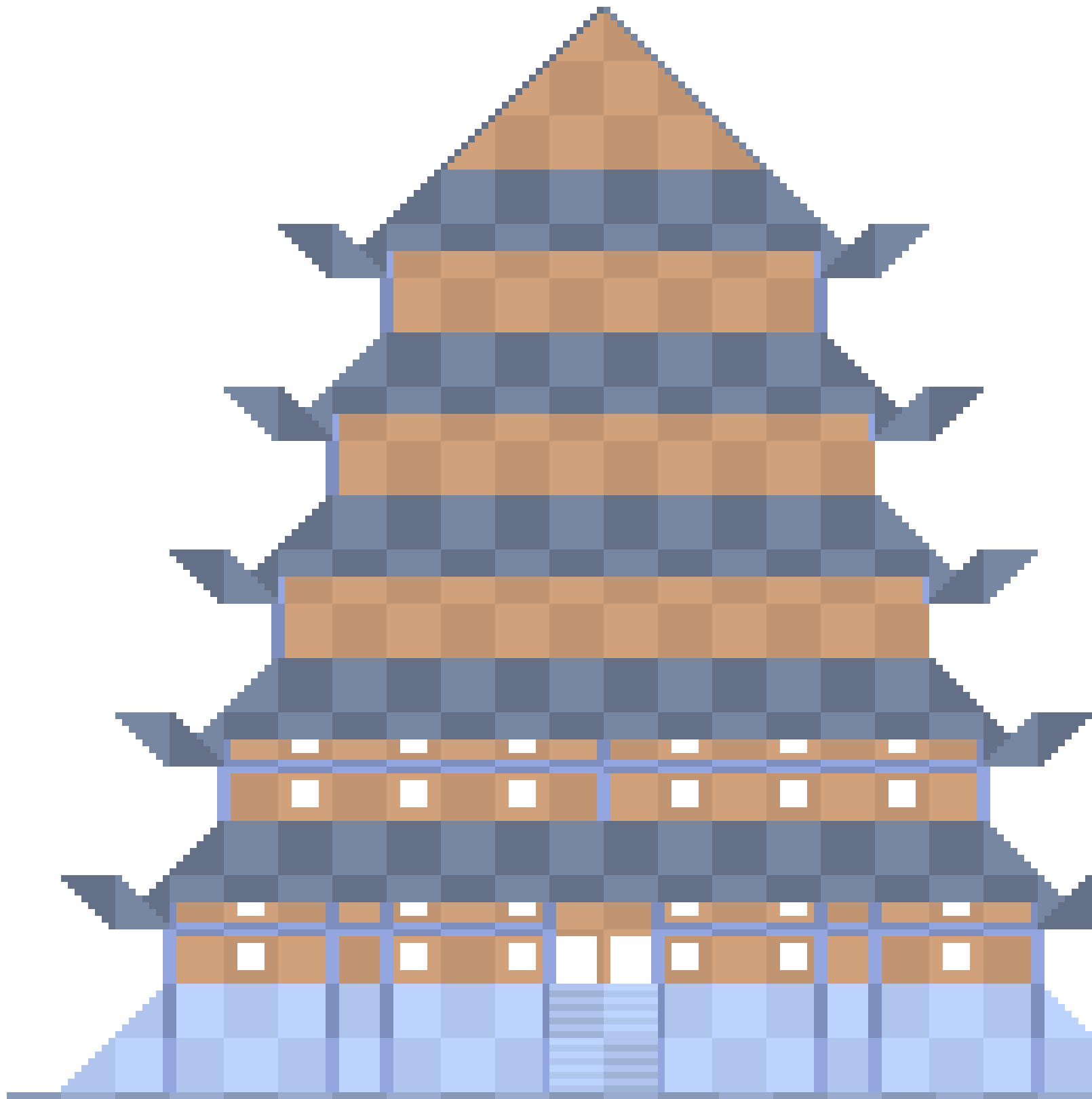 [bddf2e] large Japenese castle (ark)