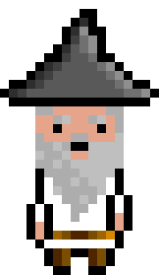 [bb0007] Pixel Wizard White Idle AniF2