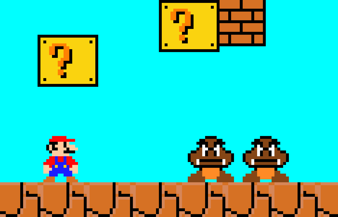 [c4a10f] Super Mario Bros.: Pixel Art