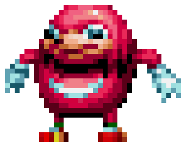 [4076f0] -hops off sonic's head- I alterenate univerze knuckles!!1 -Ugandan Knuckles (Zahcry
