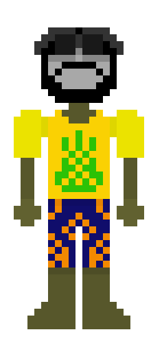 [25d002] *He Pats his Smg on his armchair*(Hes on one of those Lifeguard towers)