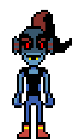 [b60944] dust Undyne Overworld Sprite free to use no credit