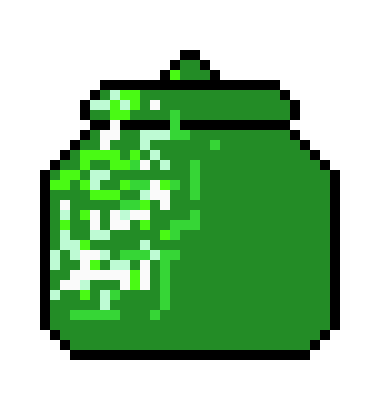 [9664c4] Green jar