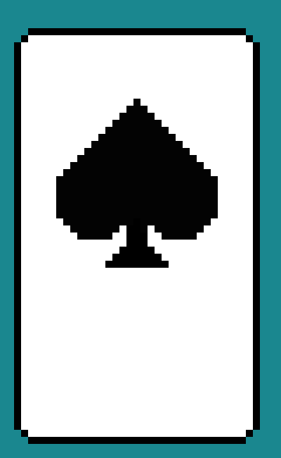 [9664c4] Clubs Pixel card